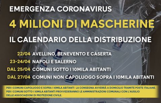 Mascherine regione